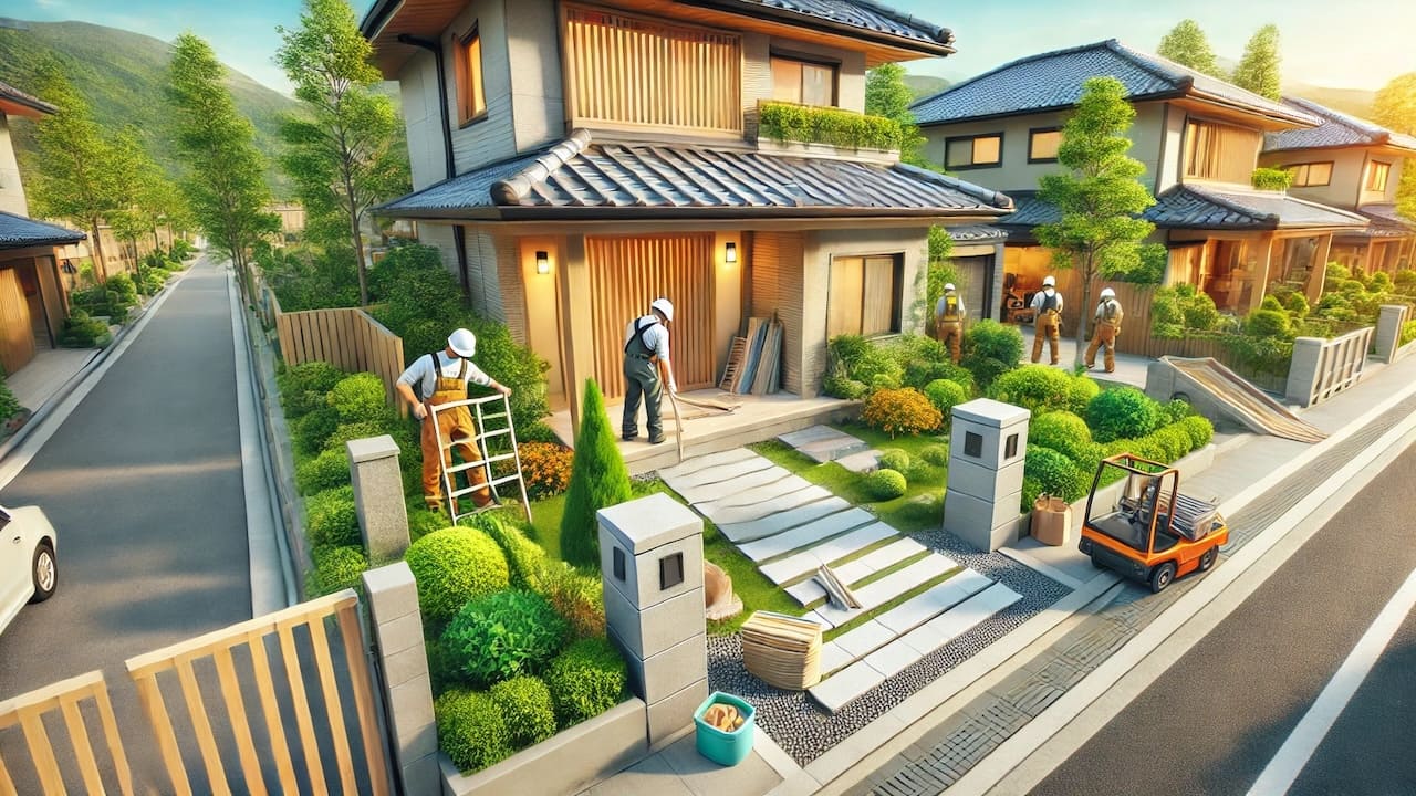 羽嶋松翠園は外構工事の専門業者