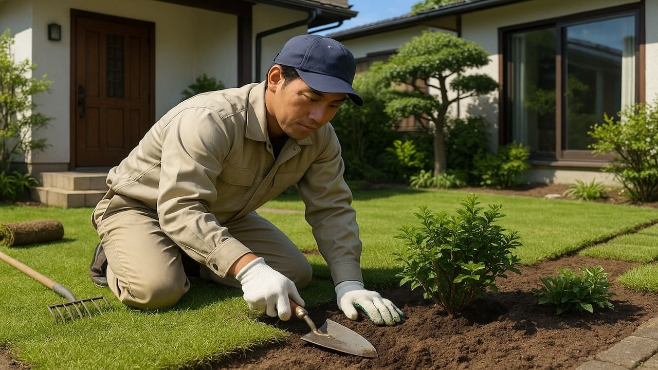 新家造園緑化は外構工事の専門業者