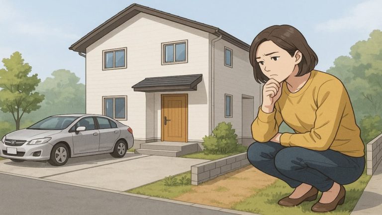 敷地面積が20坪で外構を考える女性