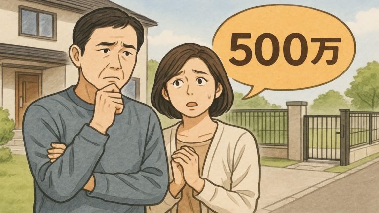 外構工事の費用が500万円に驚く夫婦