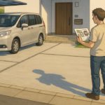 外構駐車場の土間コンクリートとカーポート