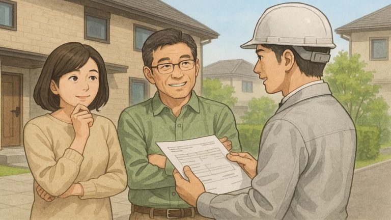 外構の業者と相見積もりする夫婦