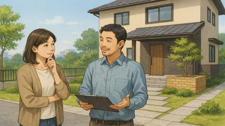 昭島市の外構費用に悩む女性