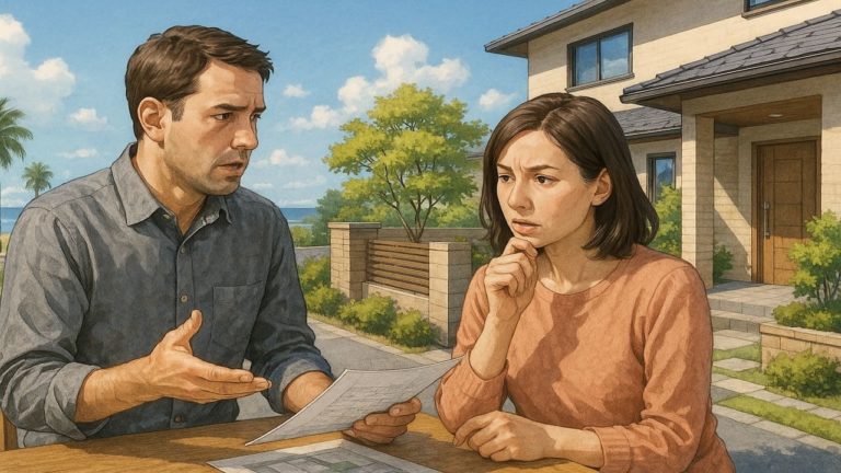 茅ヶ崎市の外構費用に悩む夫婦