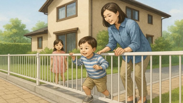外構における子どもの安全フェンスを考える画像