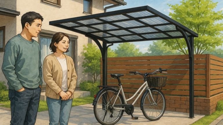 サイクルポートのおしゃれな画像