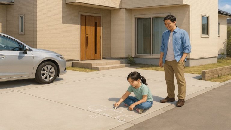 外構 工事のセメント仕上げ