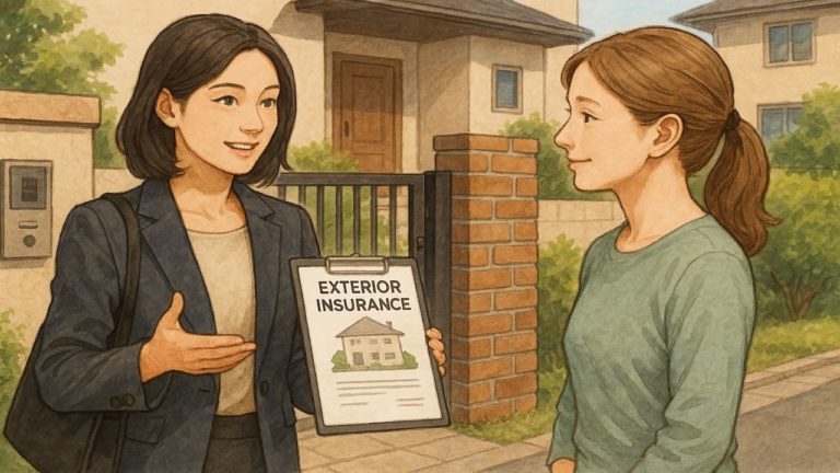 外構の保険に興味のある女性