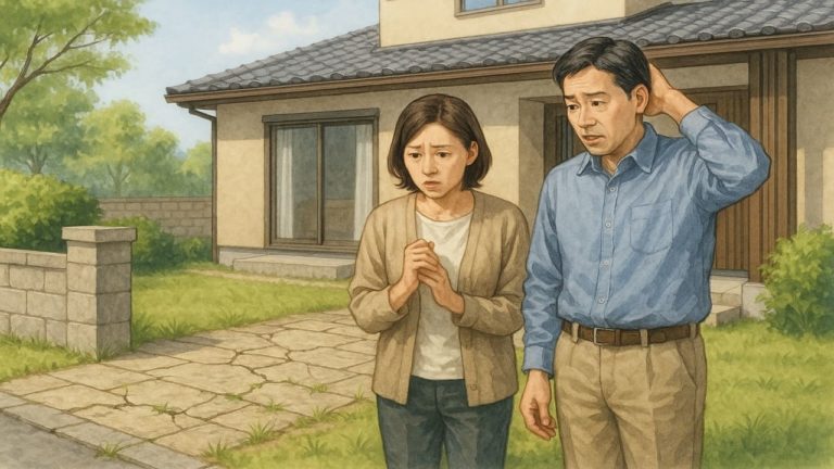 外構 メンテナンスコストに悩む夫婦