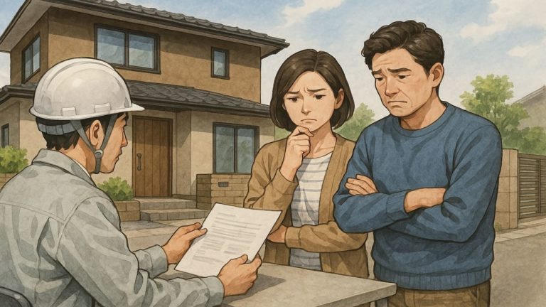 外構資材の高騰の影響を受ける夫婦