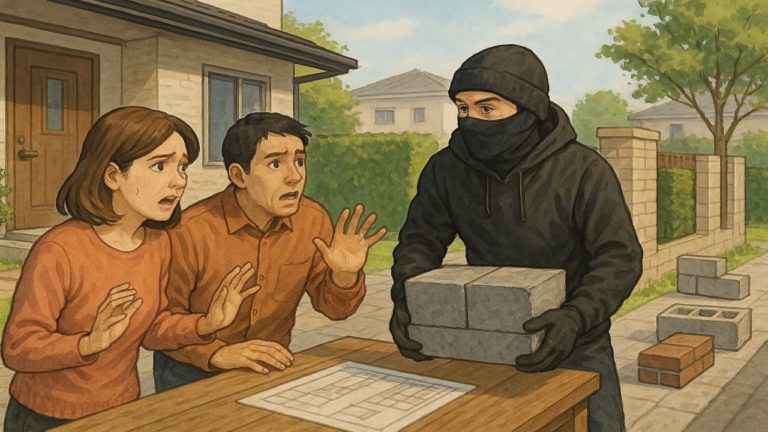 オープン外構で物を盗まれる戸建て