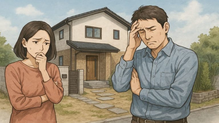 外構プランニングの失敗例に悩む夫婦