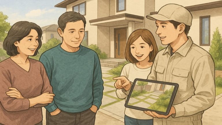 今人気のある外構デザインを説明する業者