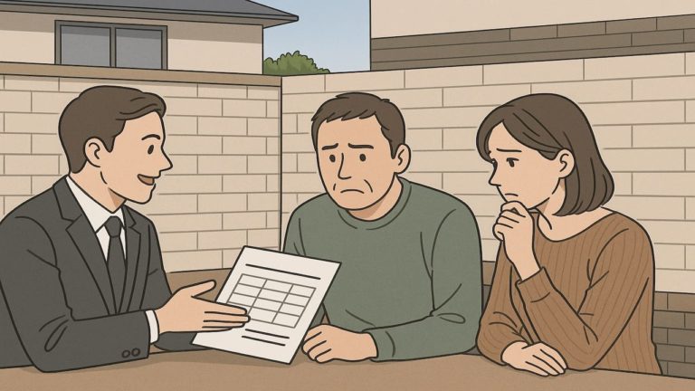 外構の壁の費用に悩む夫婦