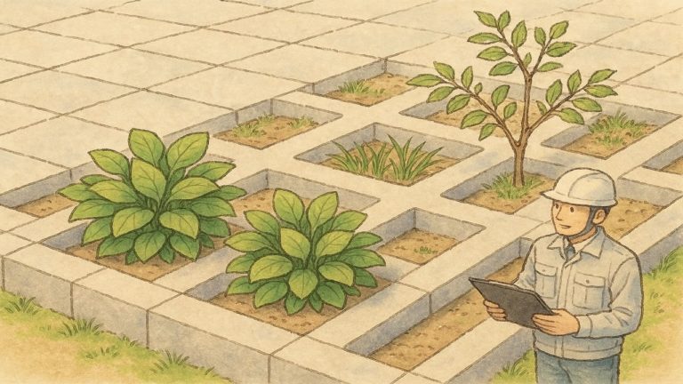 緑化ブロックの植栽の選び方の画像