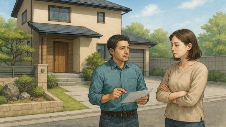 東久留米市の外構費用に悩む夫婦