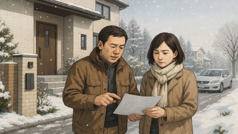 北海道の外構費用に悩む夫婦