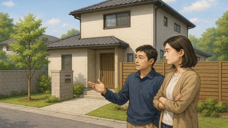 伊勢原市の外構費用に悩む夫婦