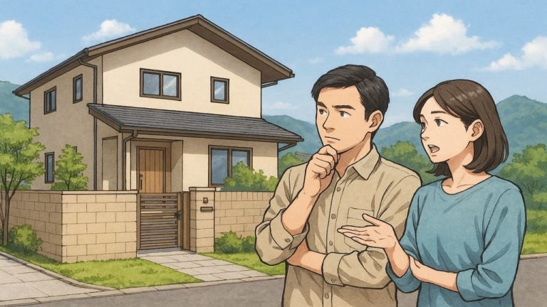 甲府市の外構費用に悩む夫婦