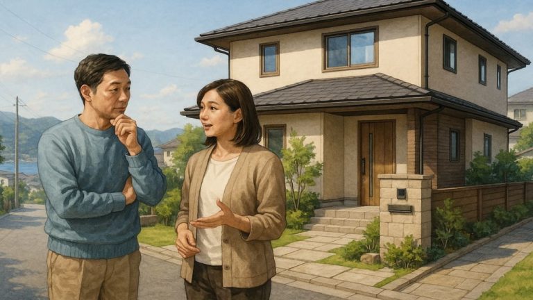 三原市の外構費用に悩む夫婦