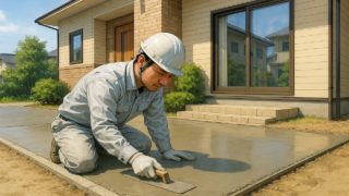 【新居浜市】土間コンクリートを外構業者に一括で任せる方法 新居浜市の外構や庭に土間コンクリートを施工した画像