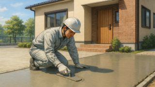 【西宮市】土間コンクリートを外構業者に一括で任せる方法 西宮市の外構や庭に土間コンクリートを施工した画像