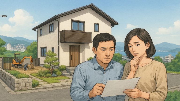 沼津市の外構費用に悩む夫婦