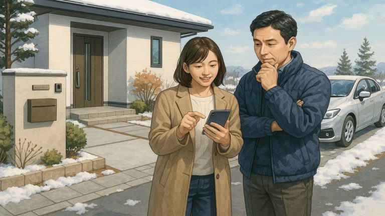 帯広市の外構費用に悩む夫婦