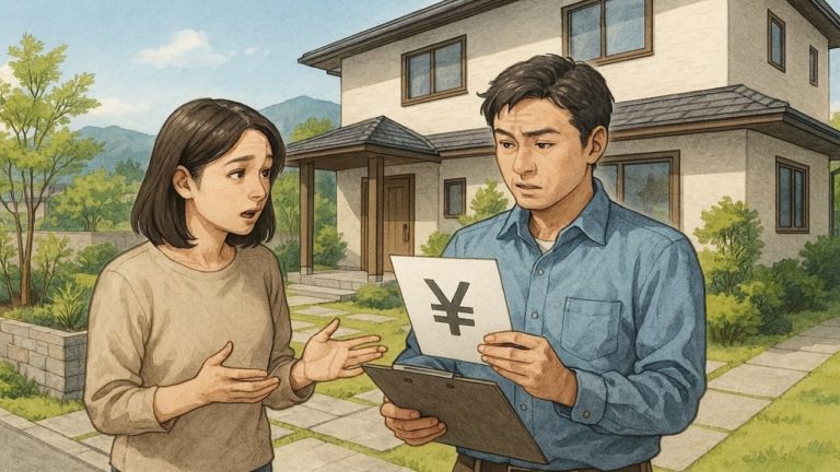 佐久市の外構費用に悩む夫婦