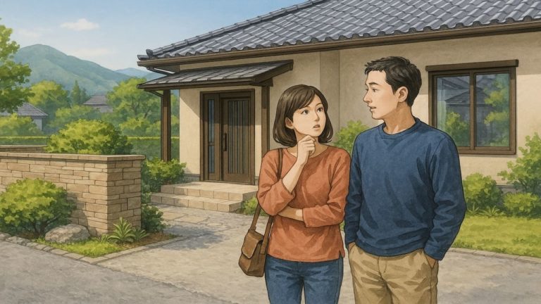 八代市の外構費用に悩む夫婦