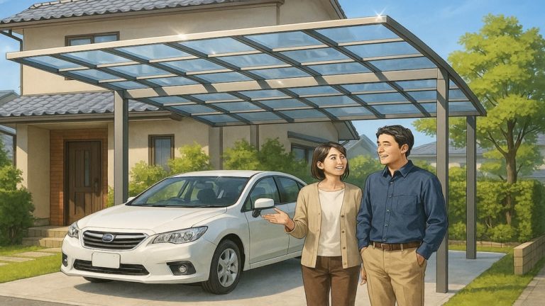 足利市でカーポートを施工した画像