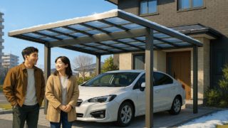 江別市でカーポートを施工した画像