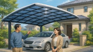 【恵庭市】カーポート設置の費用はいくら?地域特性と相場を解説 恵庭市でカーポートを施工した画像