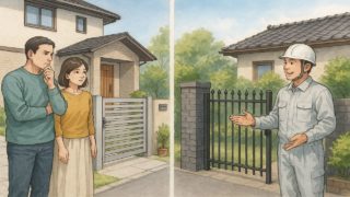 外構のアルミかスチールで悩む夫婦