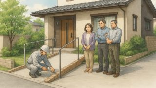 外構のバリアフリー対応に悩む家族