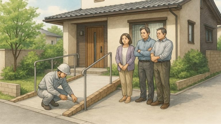 外構のバリアフリー対応に悩む家族