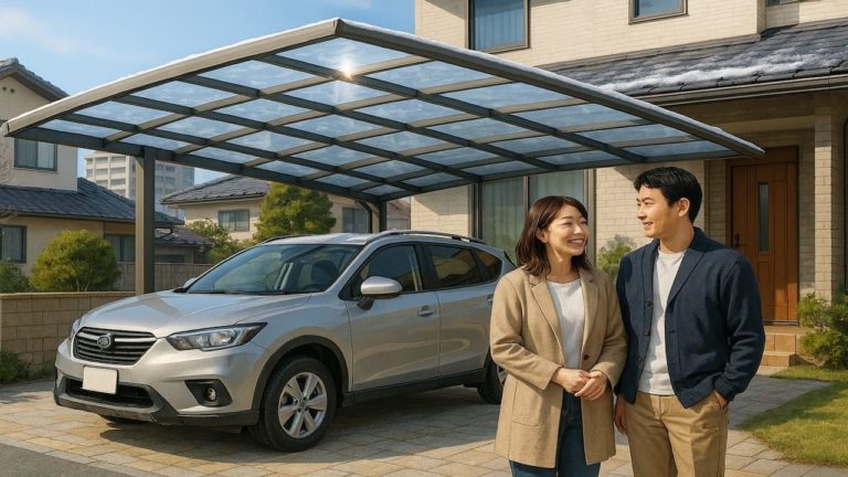 福島市でカーポートを施工した画像