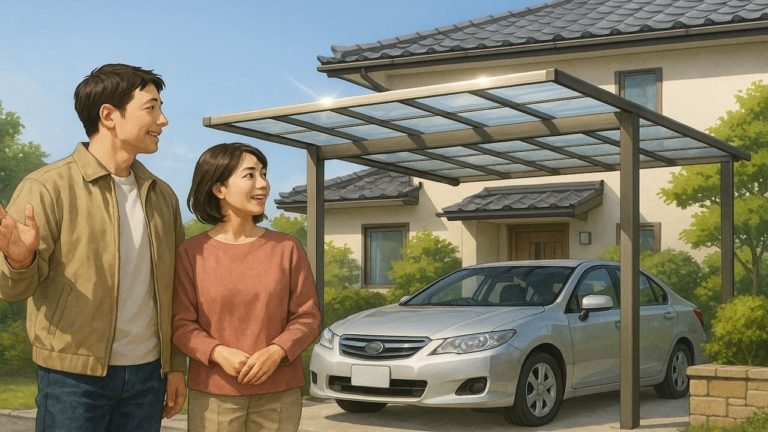 日立市でカーポートを施工した画像