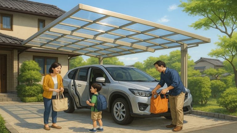 入間市でカーポートを施工した画像