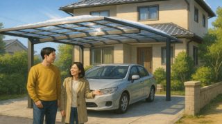 伊勢崎市でカーポートを施工した画像