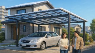 石狩市でカーポートを施工した画像