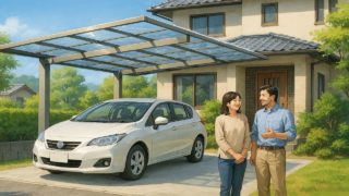 いわき市でカーポートを施工した画像