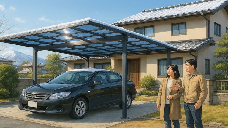 岩手県でカーポートを施工した画像