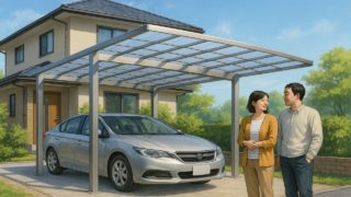 鹿沼市でカーポートを施工した画像