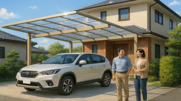 加須市でカーポートを施工した画像