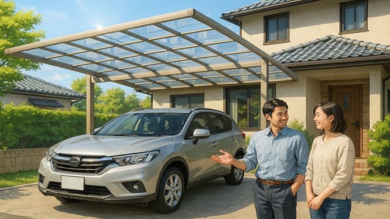 熊谷市でカーポートを施工した画像