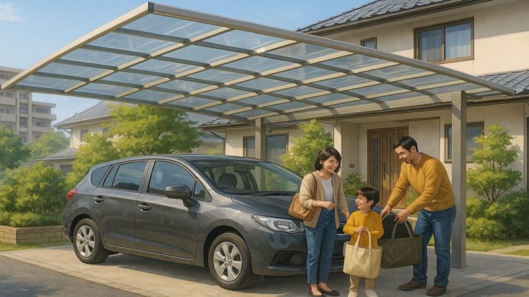 三郷市でカーポートを施工した画像