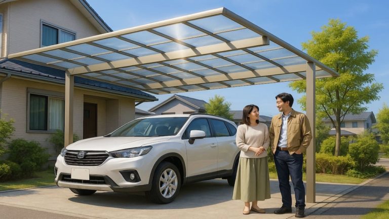 小山市でカーポートを施工した画像