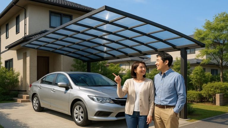 埼玉県でカーポートを施工した画像