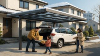 札幌市でカーポートを施工した画像